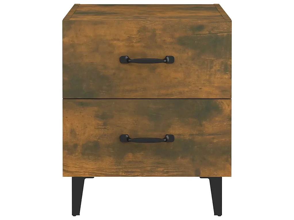 Nachtkastje 40x35x47,5 cm gerookt eikenkleurig