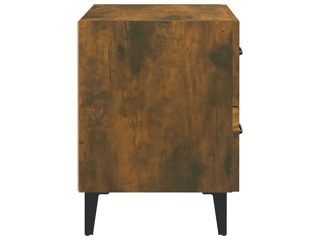 Nachtkastje 40x35x47,5 cm gerookt eikenkleurig