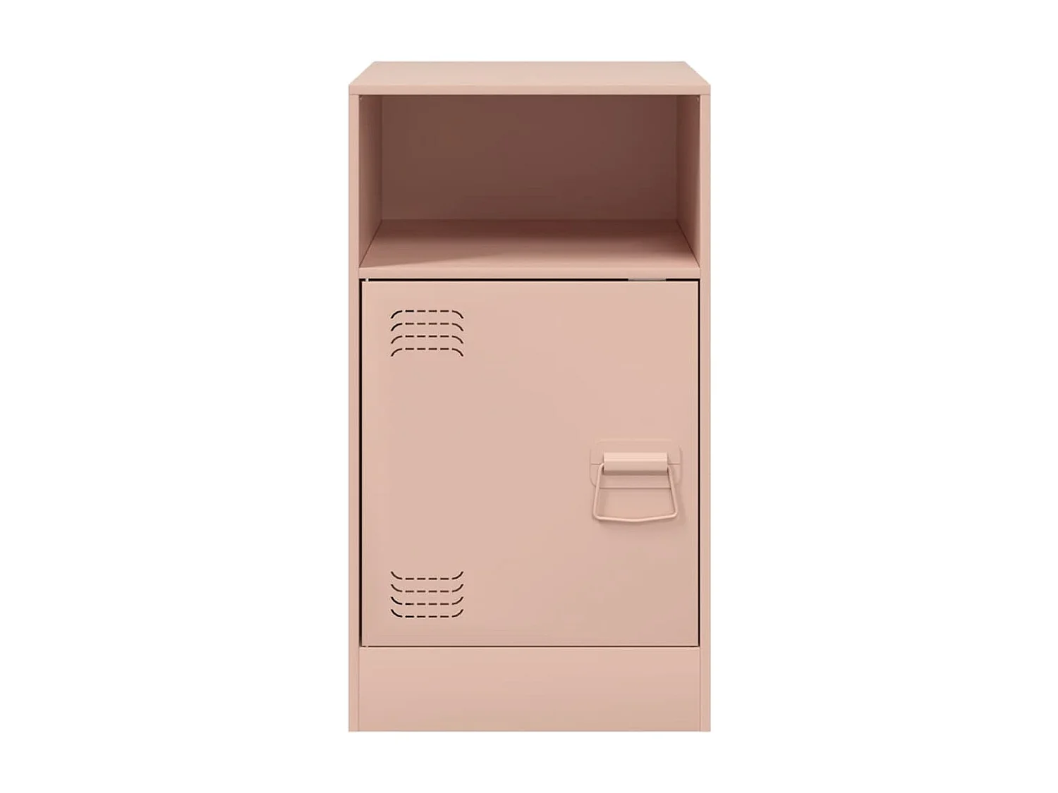Nachtkastjes 2 st 34,5x39x62 cm staal roze