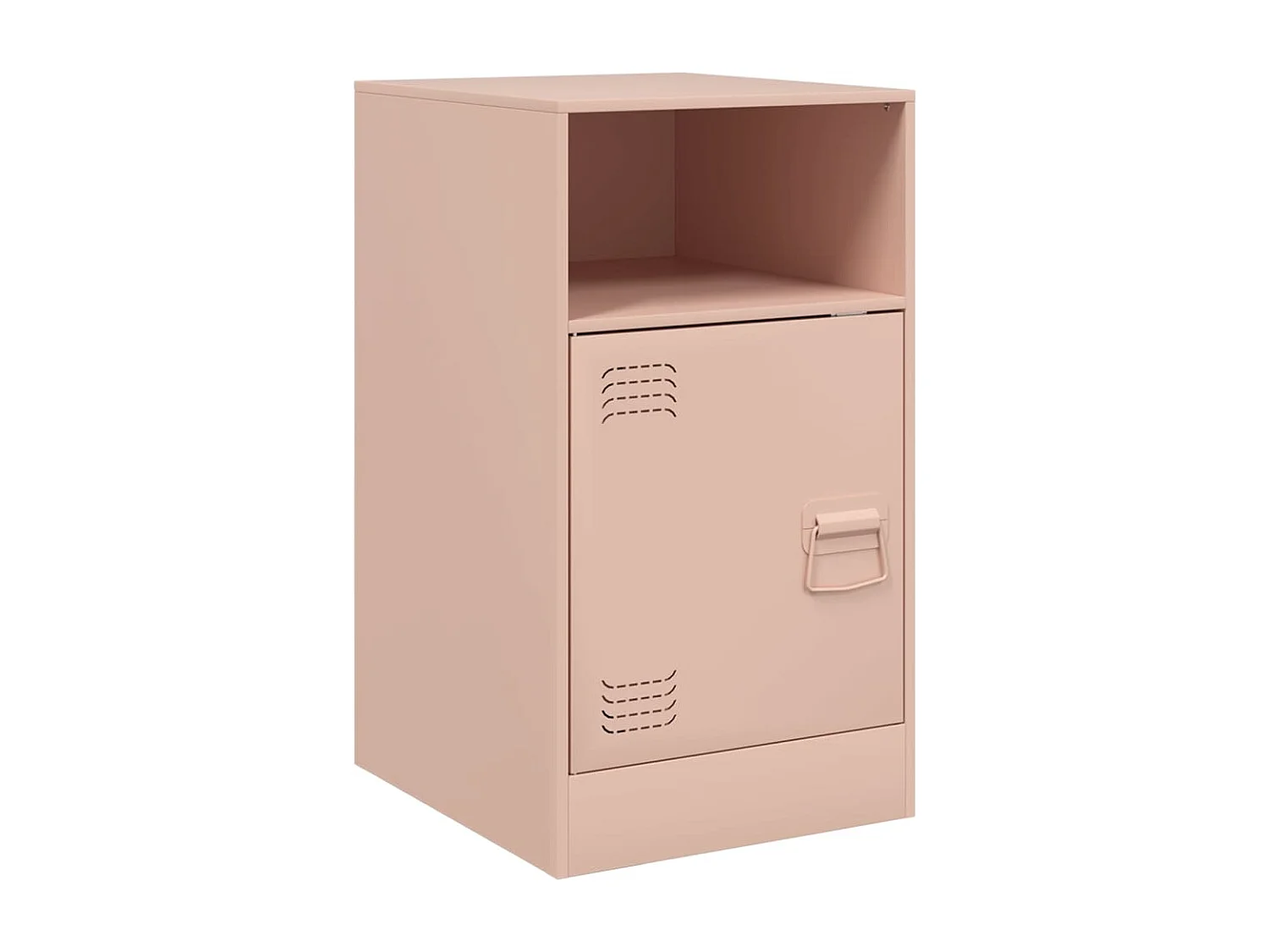 Nachtkastjes 2 st 34,5x39x62 cm staal roze