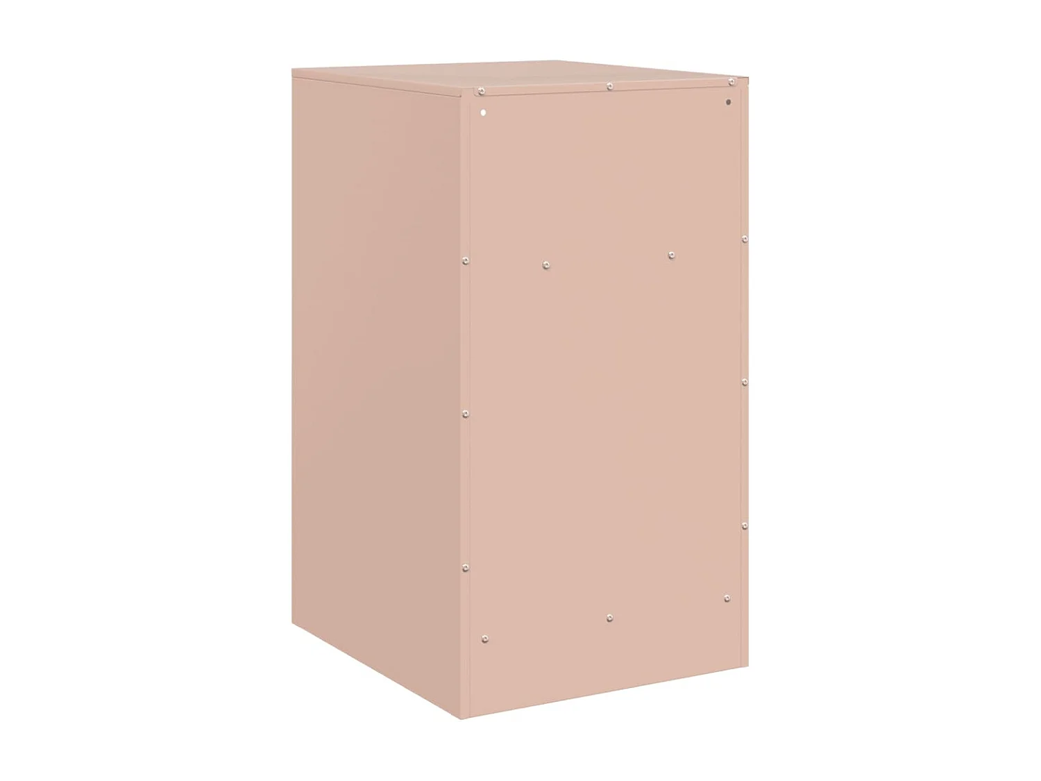 Nachtkastjes 2 st 34,5x39x62 cm staal roze