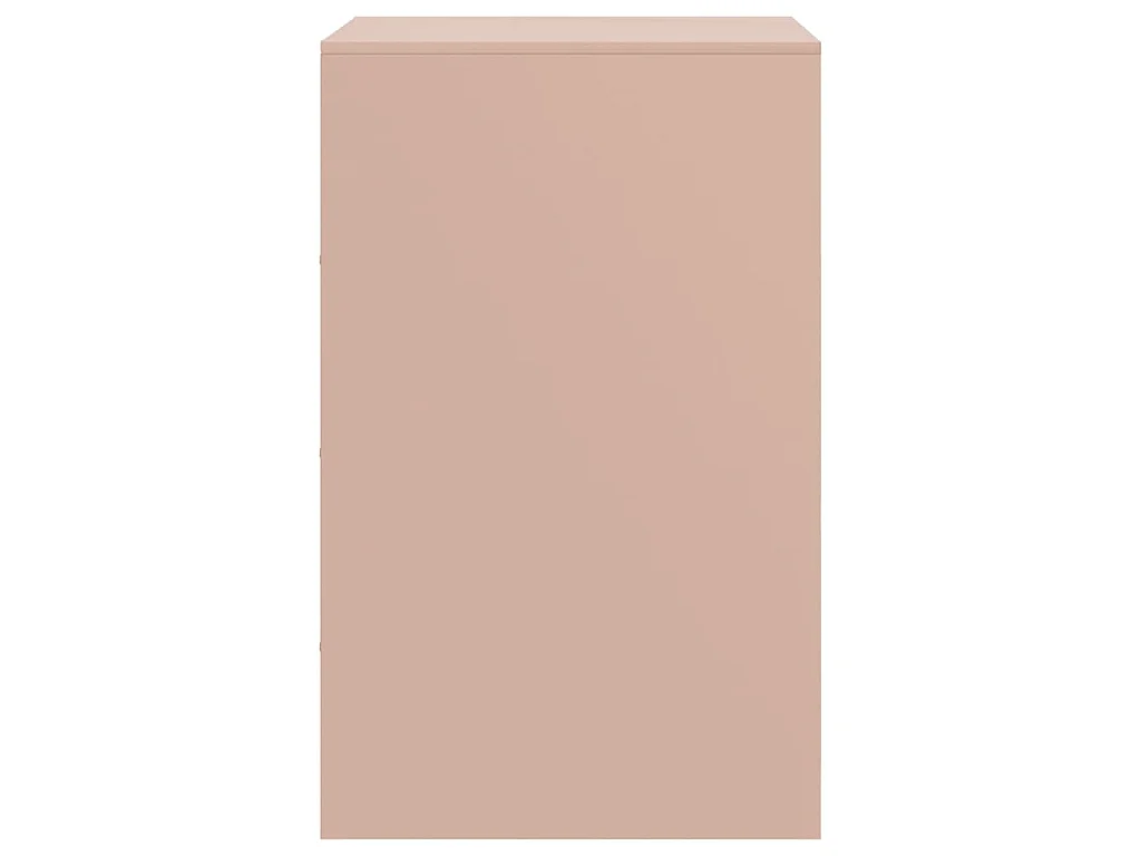 Tables de chevet 2 pcs rose 34,5x39x62 cm acier