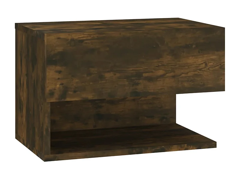 Comodini a Muro 2 pz Rovere Fumo