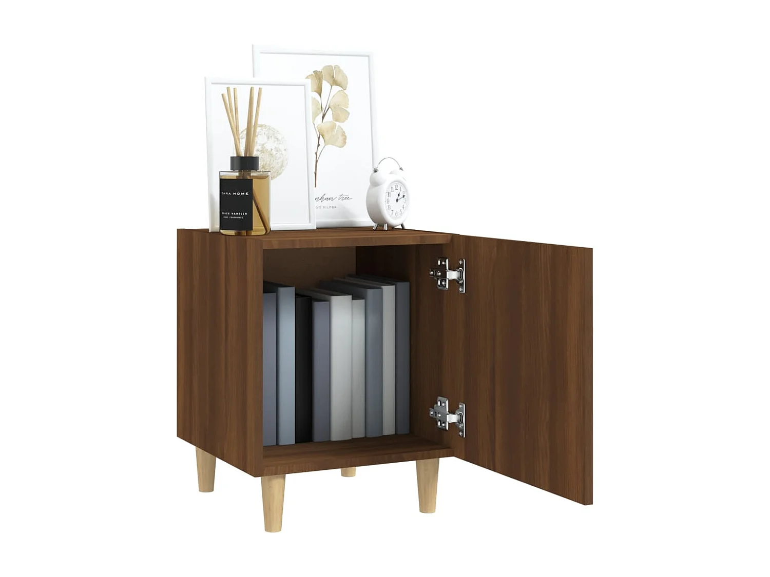 Table de chevet Chêne marron Bois d'ingénierie