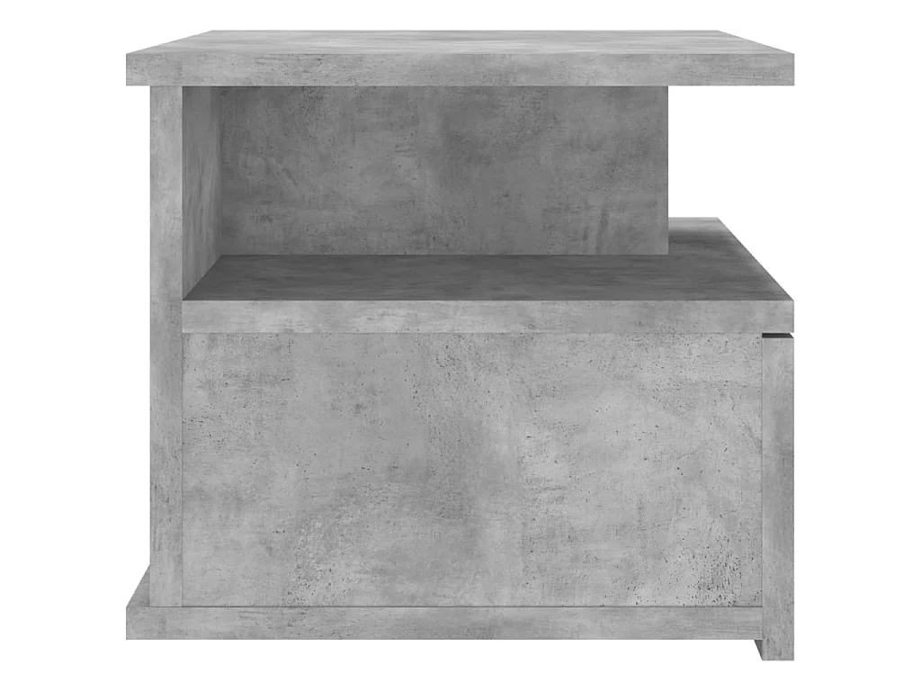 Mesa cabeceira suspensa 2pcs derivados madeira cinzento cimento