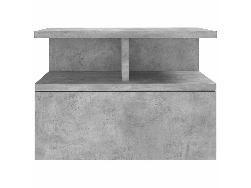 Comodini Pensili 2pz Grigio Cemento 40x31x27cm in Multistrato