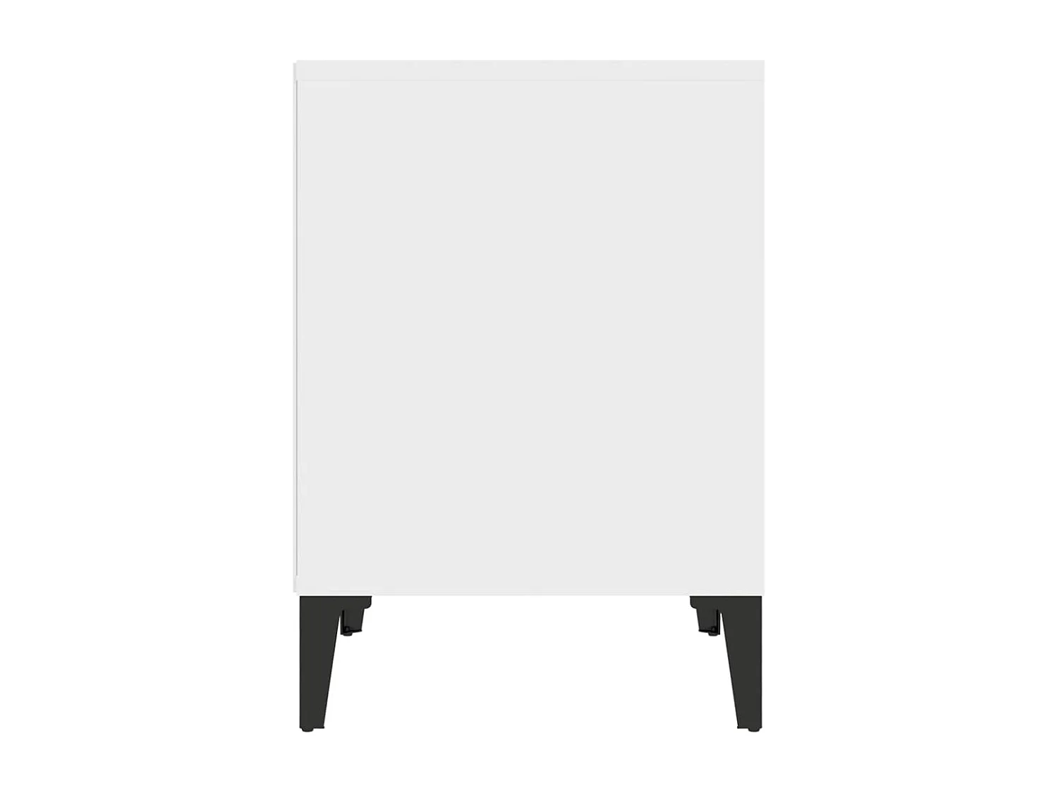 Table de chevet Blanc 40x35x50 cm
