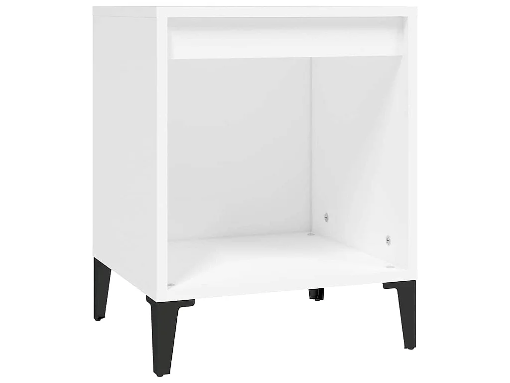Table de chevet Blanc 40x35x50 cm