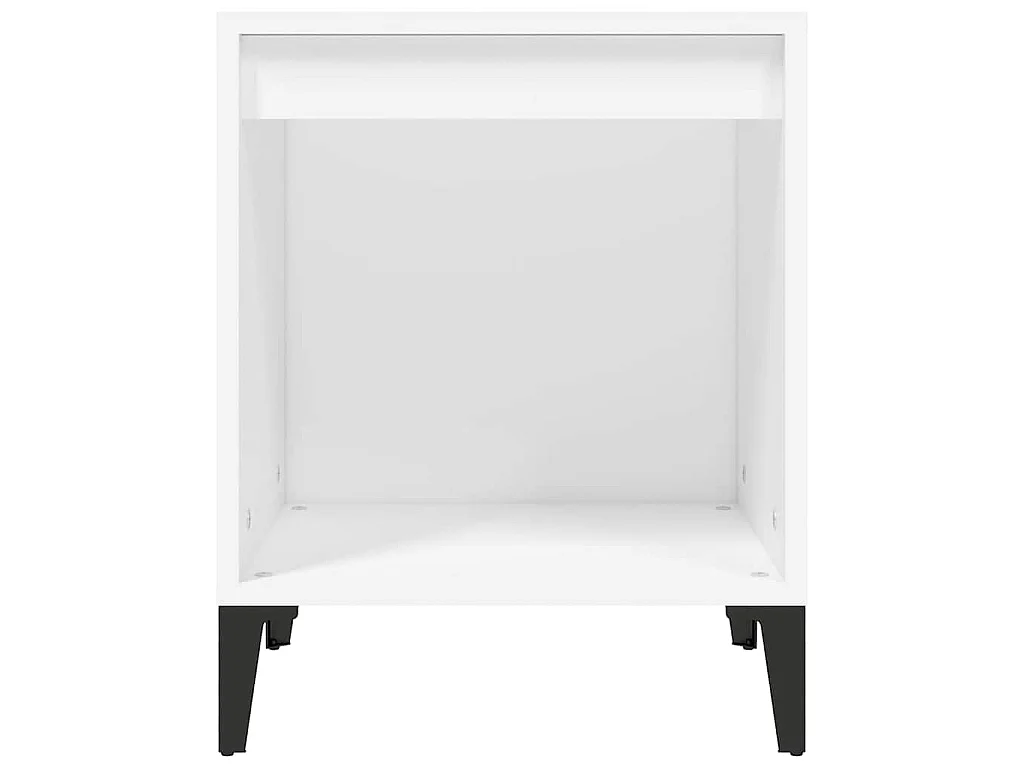 Table de chevet Blanc 40x35x50 cm