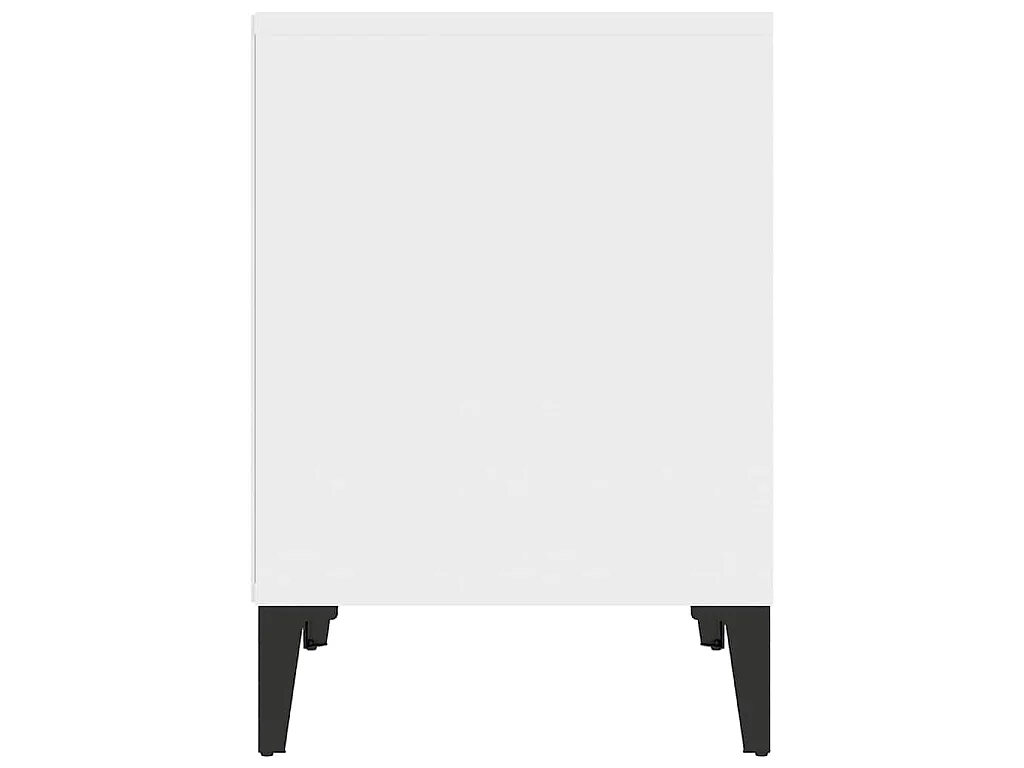 Table de chevet Blanc 40x35x50 cm