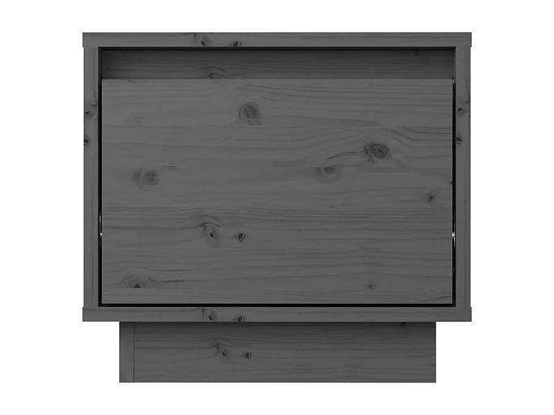 Nachtkastjes 2 st 35x34x32 cm massief grenenhout grijs