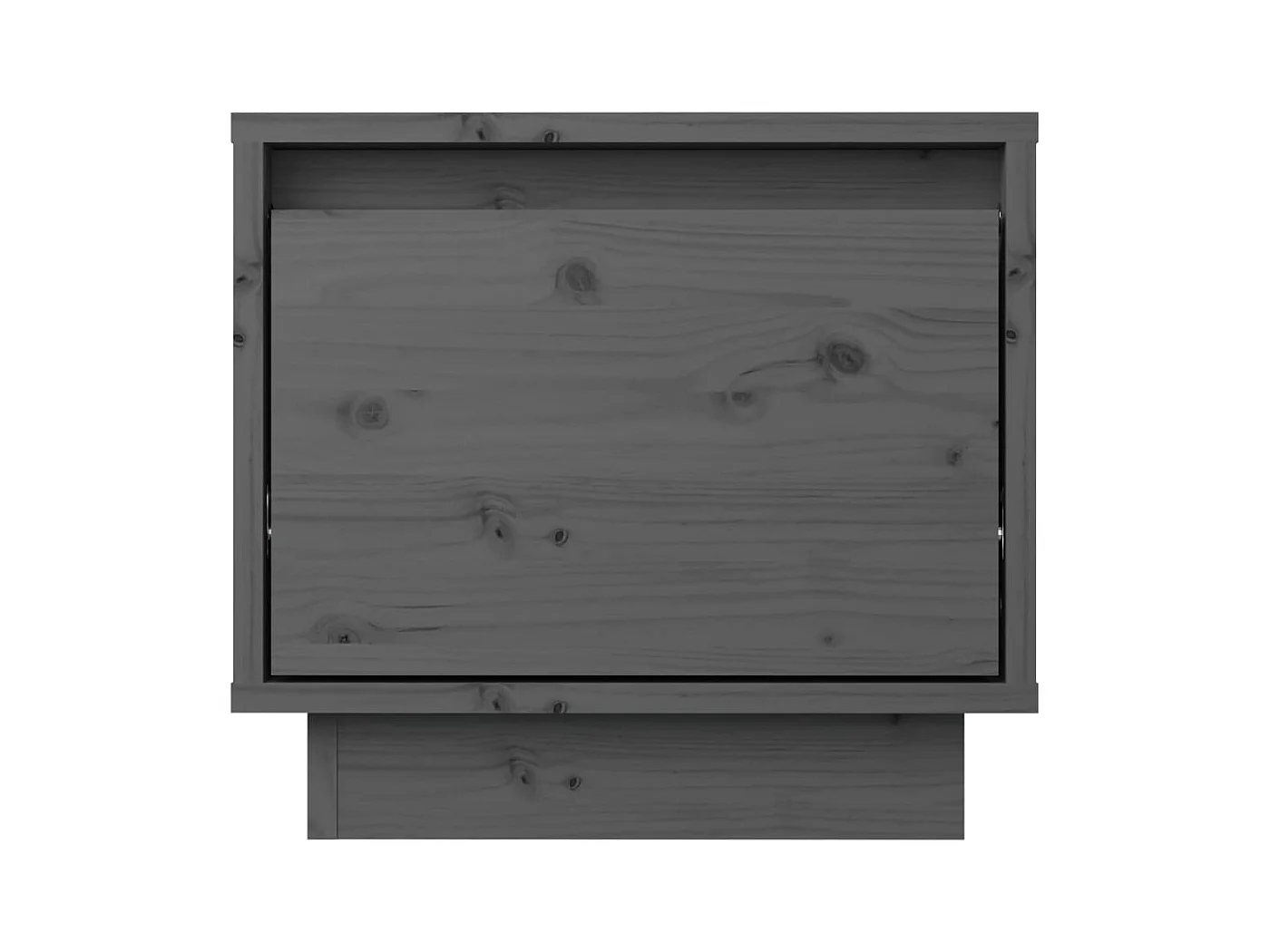 Nachtkastjes 2 st 35x34x32 cm massief grenenhout grijs