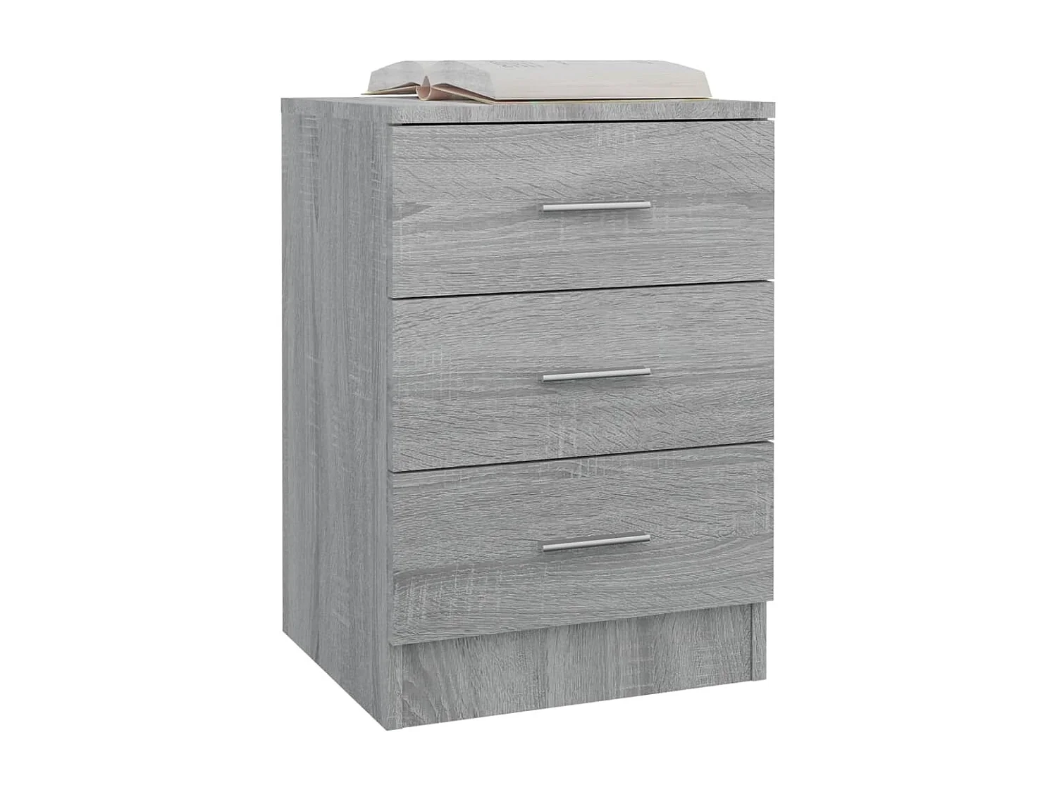 Nachttische 2 Stk. Grau Sonoma 38x35x56 cm Holzwerkstoff
