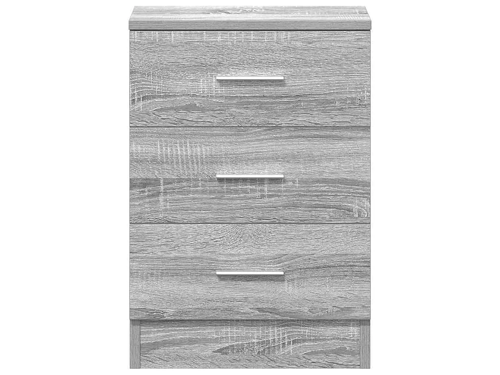 Comodini Grigio Sonoma 2 pz 38x35x56 cm in Legno Multistrato