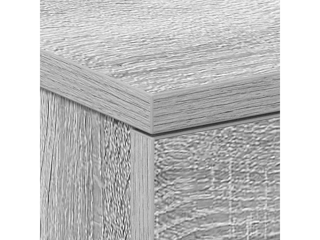 Comodini Grigio Sonoma 2 pz 38x35x56 cm in Legno Multistrato