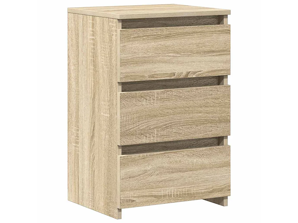 Mesitas de noche 2 uds contrachapada roble Sonoma 40x35x62,5cm