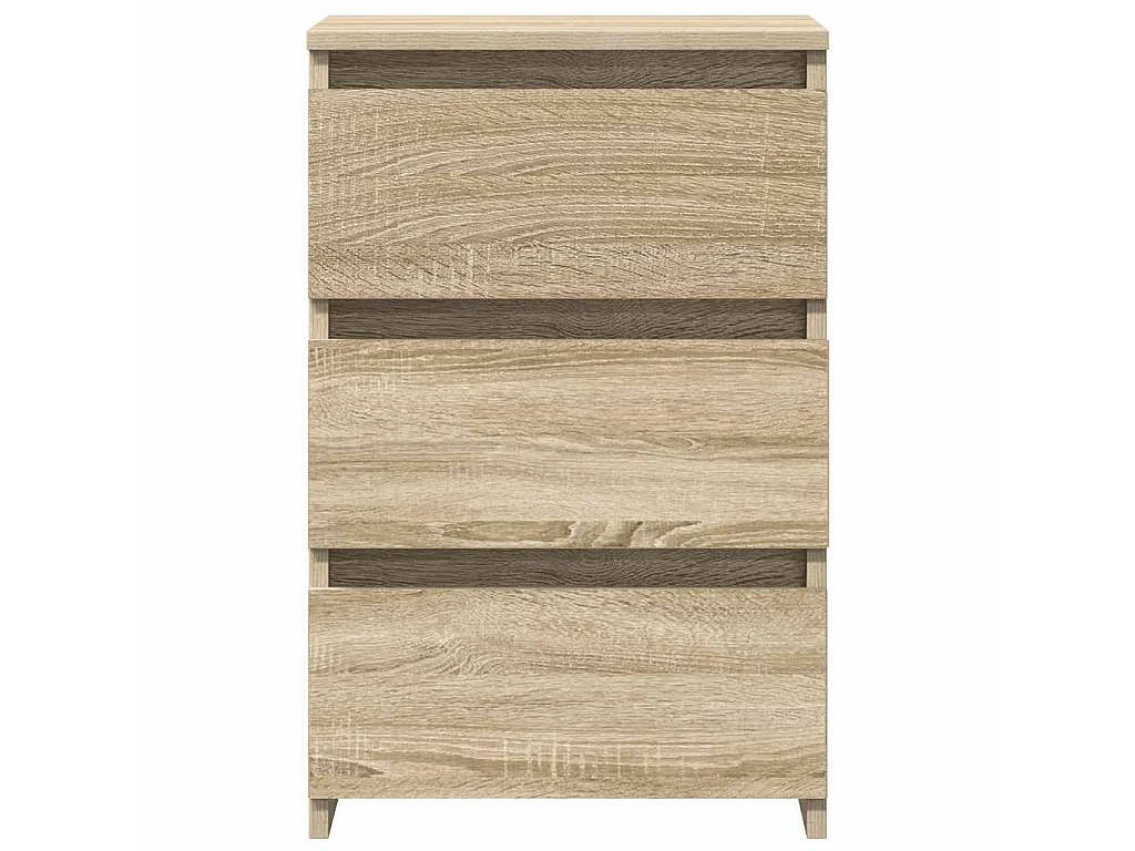 Mesitas de noche 2 uds contrachapada roble Sonoma 40x35x62,5cm