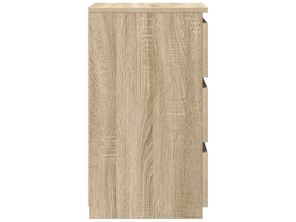 Mesitas de noche 2 uds contrachapada roble Sonoma 40x35x62,5cm