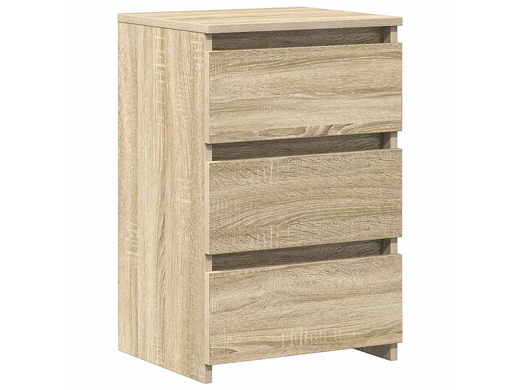 Mesitas de noche 2 uds contrachapada roble Sonoma 40x35x62,5cm