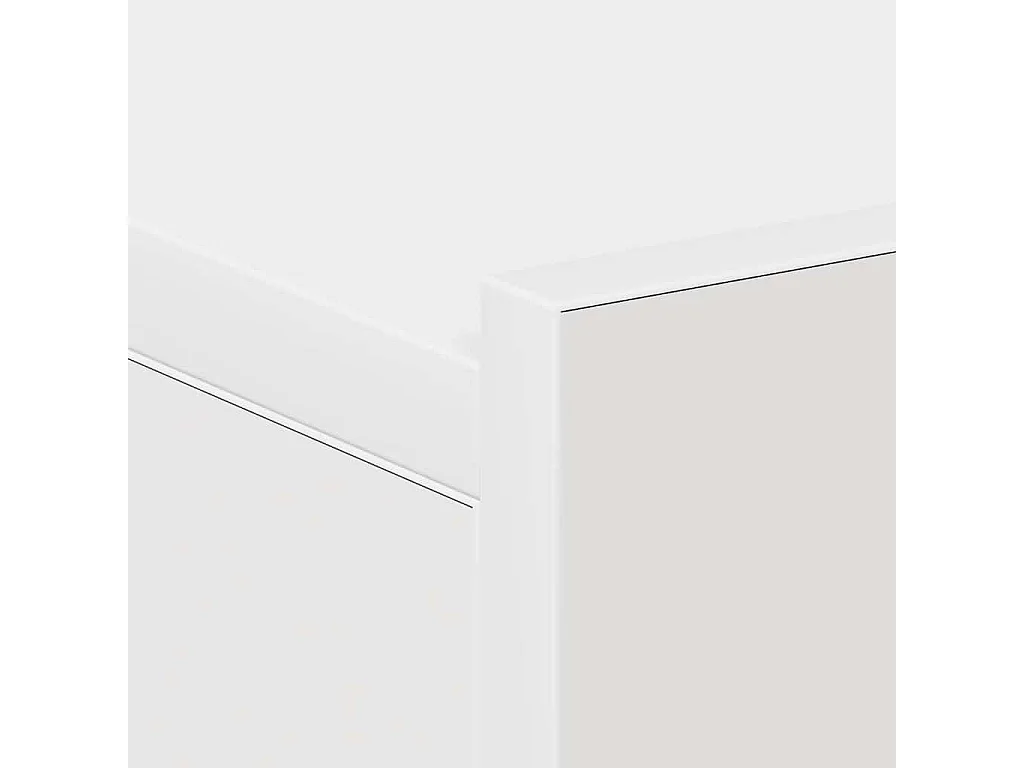 Table de chevet flottante Blanc 40x30x15 cm Bois d'ingénierie