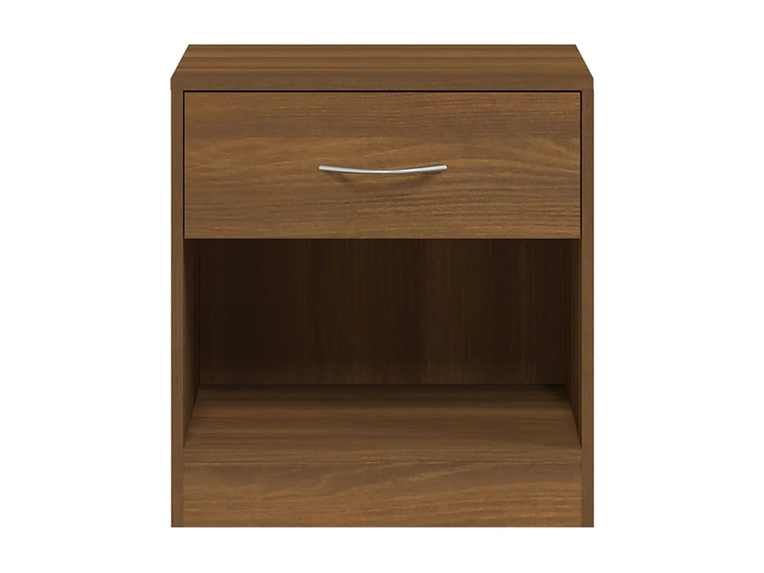 Nachtkastjes met lade 2 st bruin eikenkleur