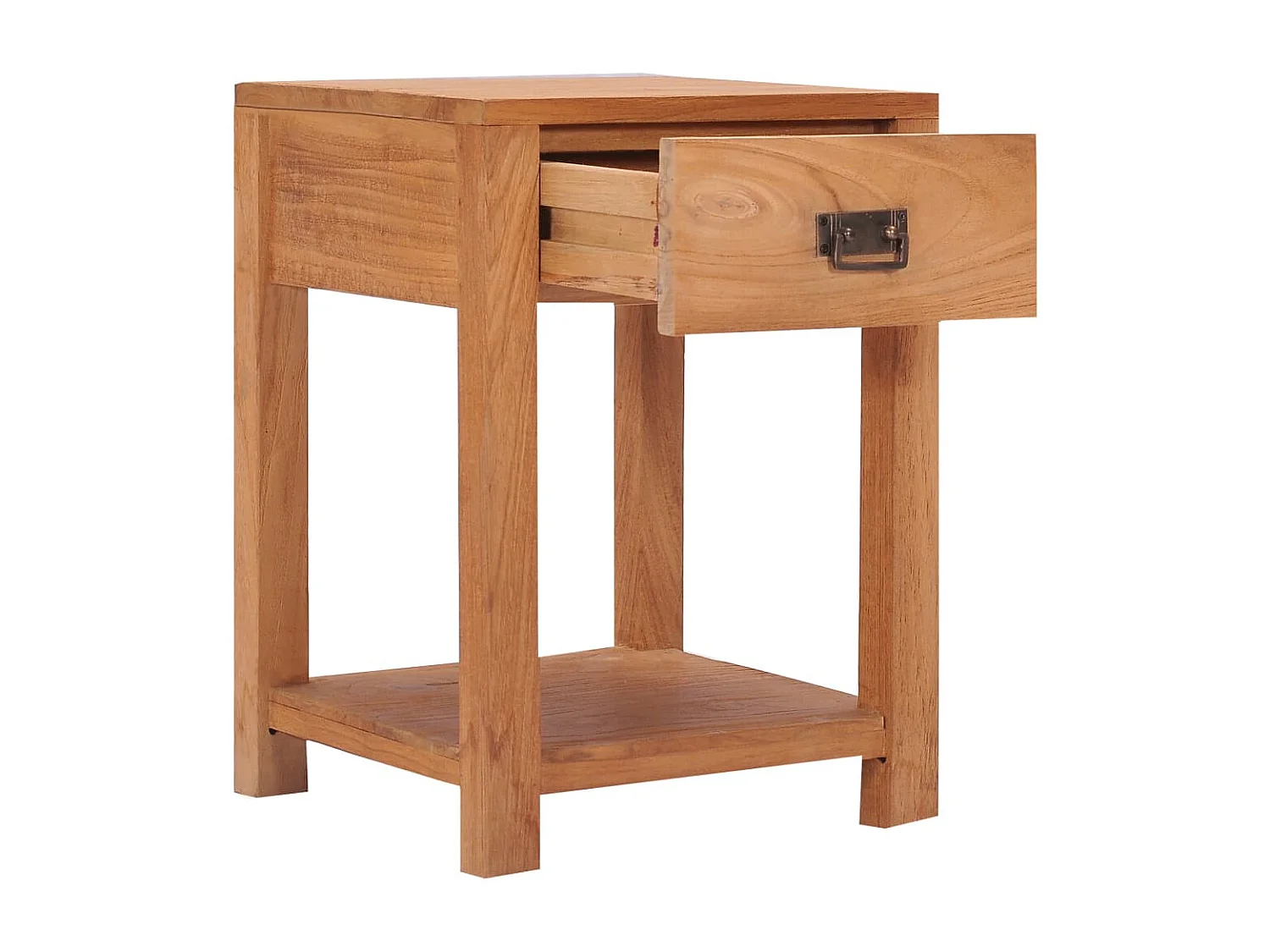 Mesa de cabeceira 35x35x50 cm madeira de teca maciça