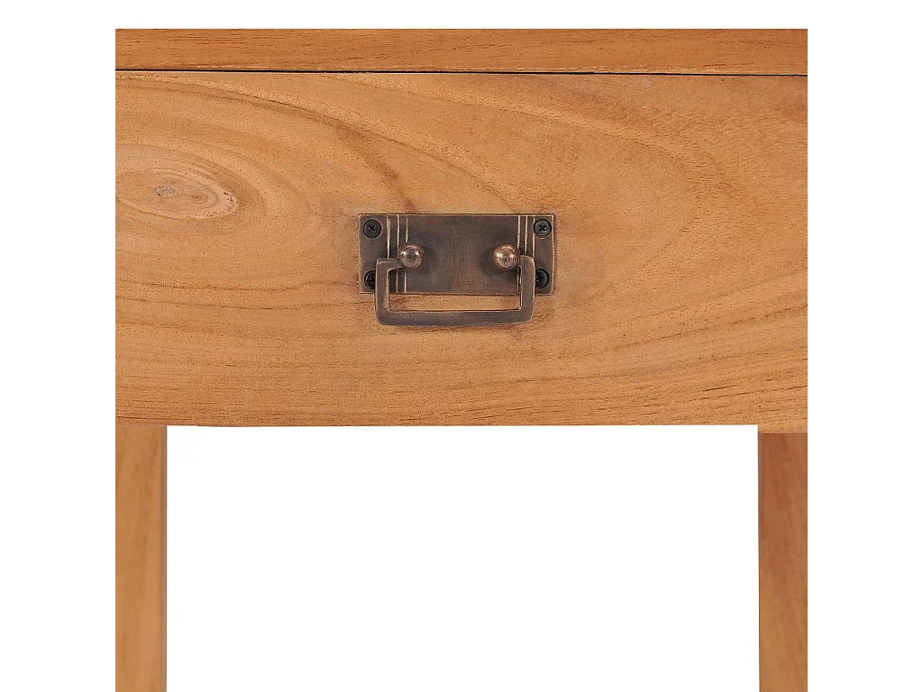 Table de chevet 35x35x50 cm bois de teck massif