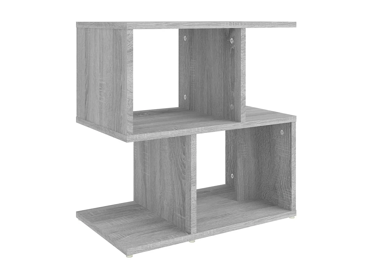 Nachtkastjes 2 st 50x30x51,5 cm bewerkt hout grijs sonoma eiken