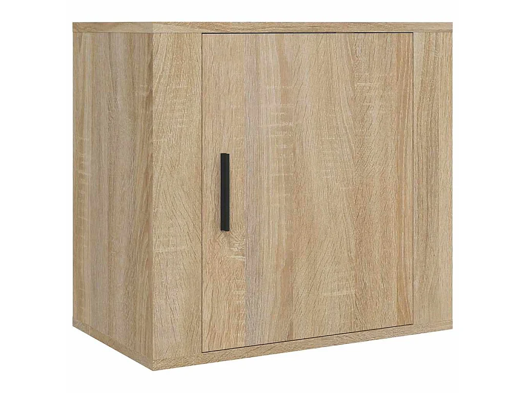Mesitas de noche de pared 2 uds color roble Sonoma 50x30x47 cm