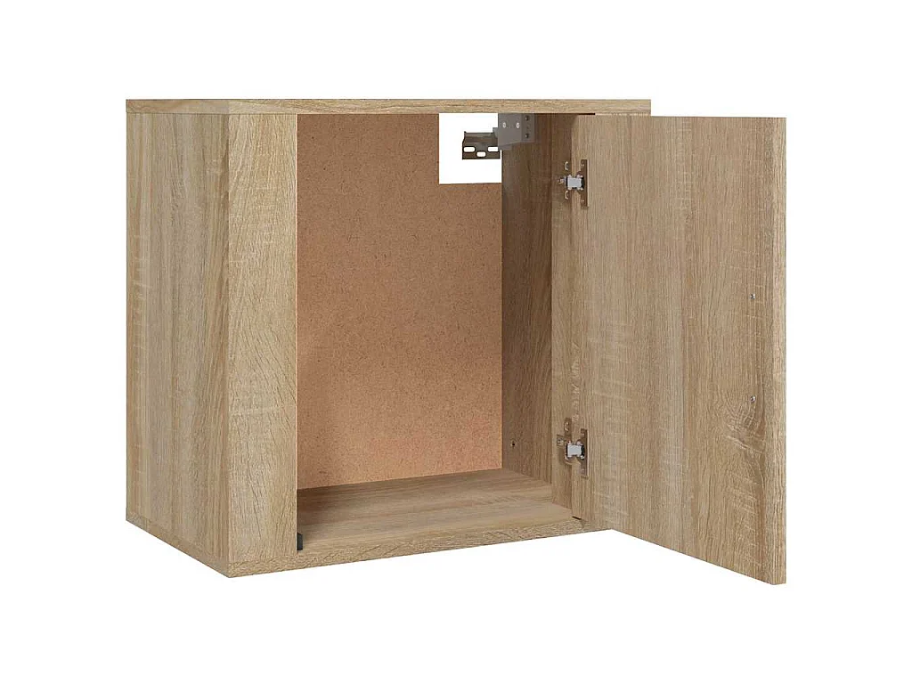 Mesitas de noche de pared 2 uds color roble Sonoma 50x30x47 cm