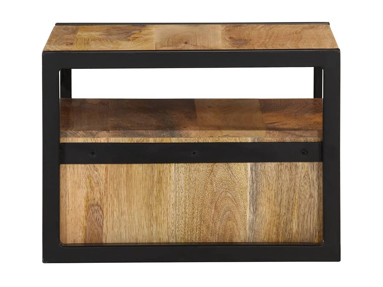 Table de chevet murale 35x35x25 cm bois d'acacia solide