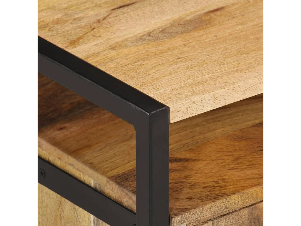 Table de chevet murale 35x35x25 cm bois d'acacia solide