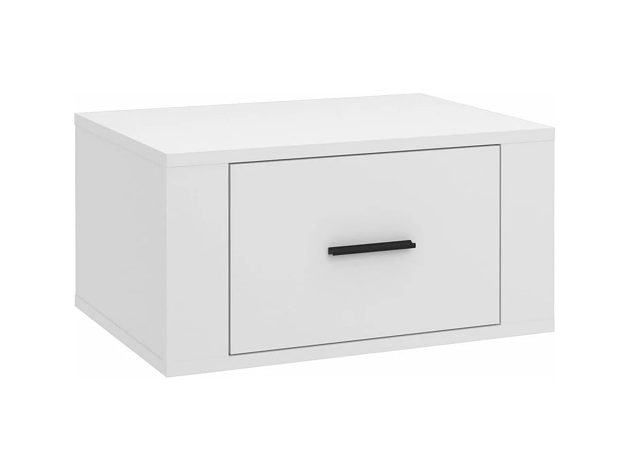 Comodini a Parete 2 pz Bianchi 50x36x25 cm