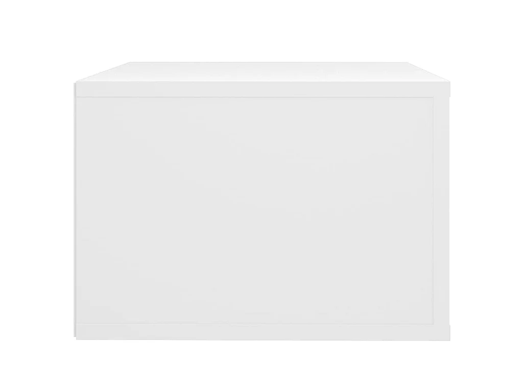 Mesas de cabeceira de parede 2 pcs 50x36x25 cm branco