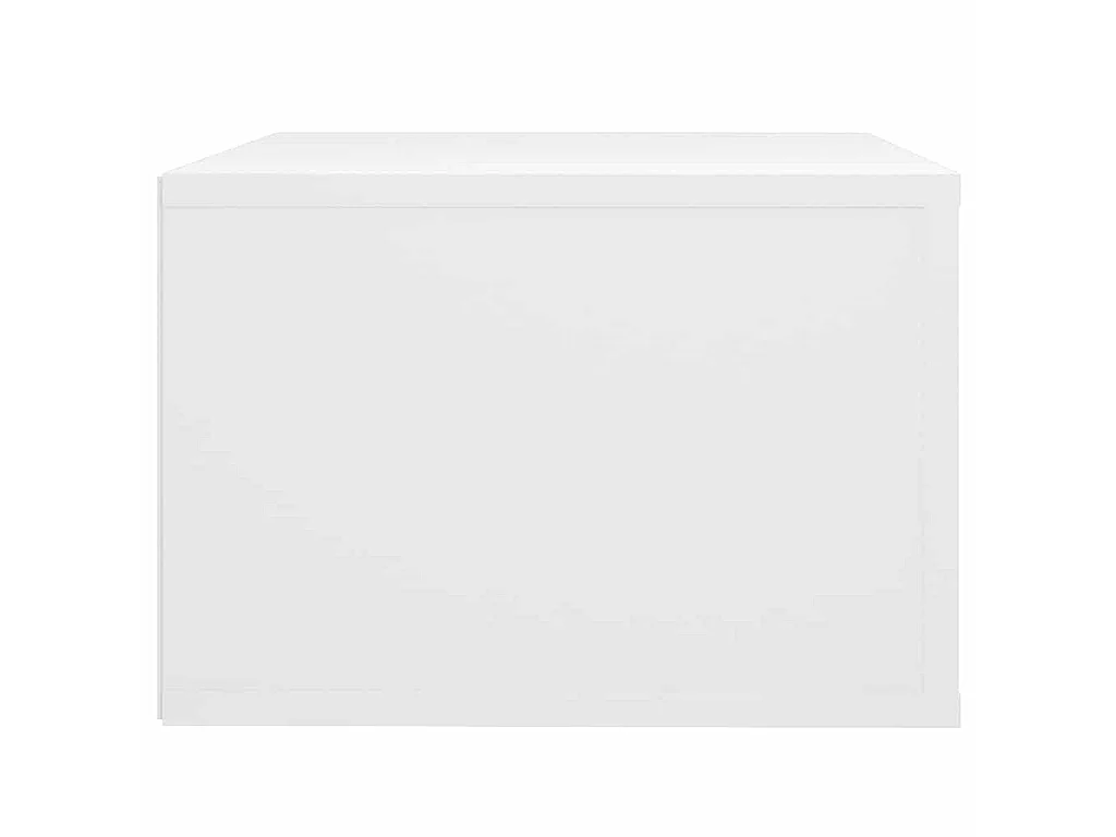 Mesas de cabeceira de parede 2 pcs 50x36x25 cm branco