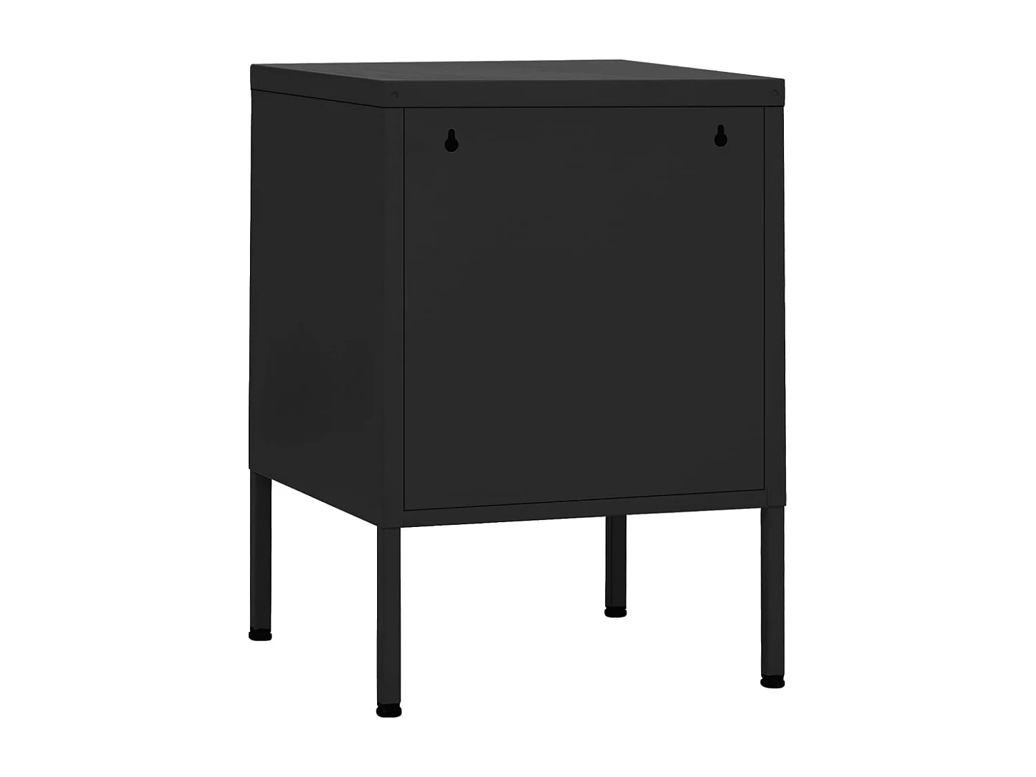 Table de chevet Noir 35x35x51 cm Acier