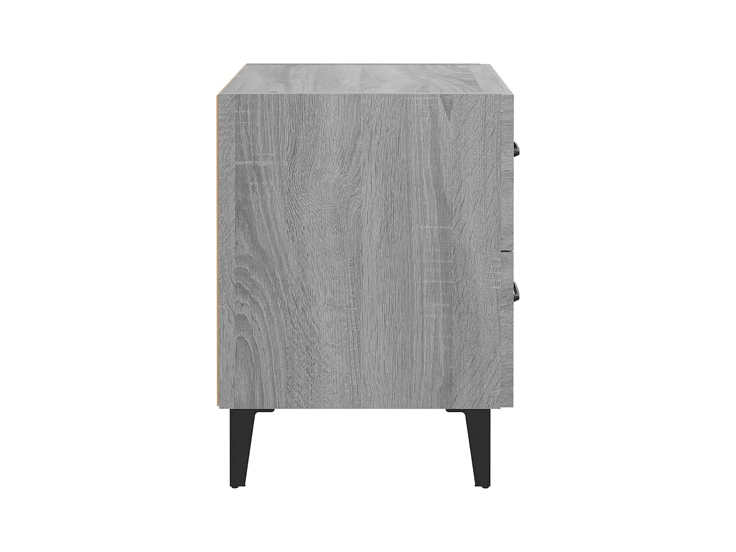 Nachttische 2 Stk. Grau Sonoma 40x35x47,5 cm