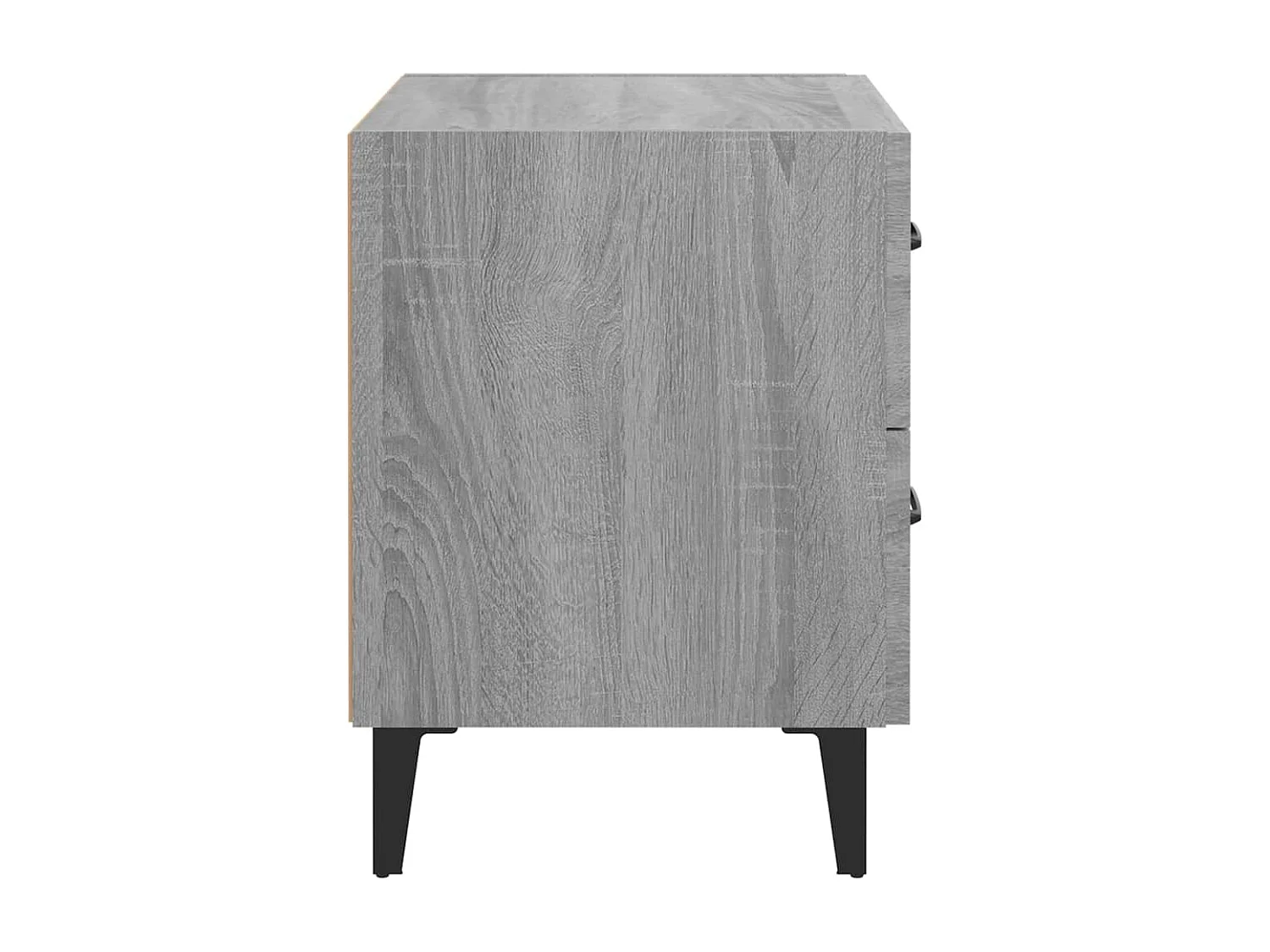 Nachtkastjes 2 st 40x35x47,5 cm grijs sonoma eikenkleurig