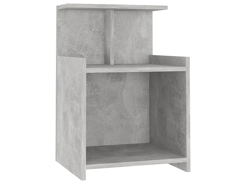 Table de chevet Gris béton 40x35x60 cm Aggloméré