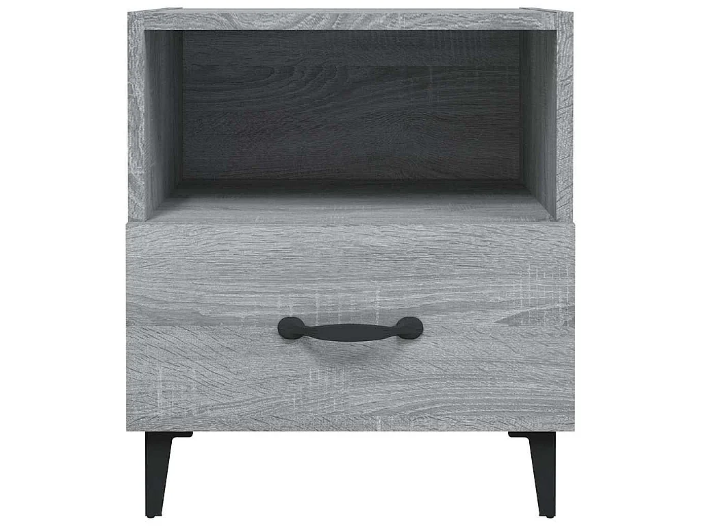 Tables de chevet 2 pcs Sonoma gris Bois d'ingénierie