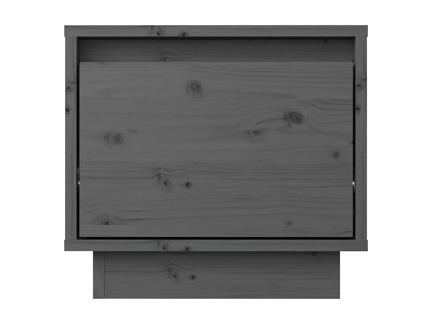 Table de chevet Gris 35x34x32 cm Bois de pin solide