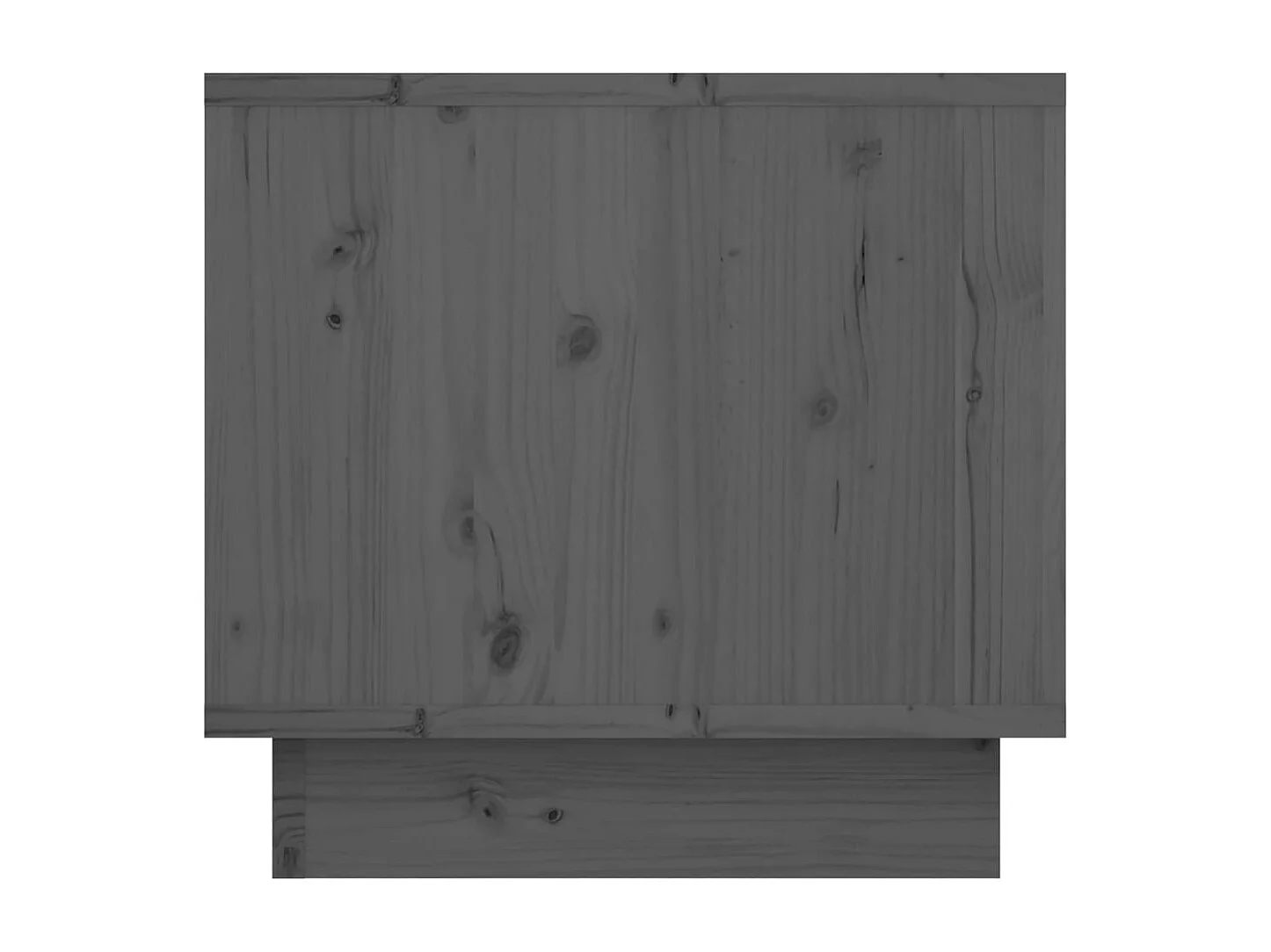 Table de chevet Gris 35x34x32 cm Bois de pin solide