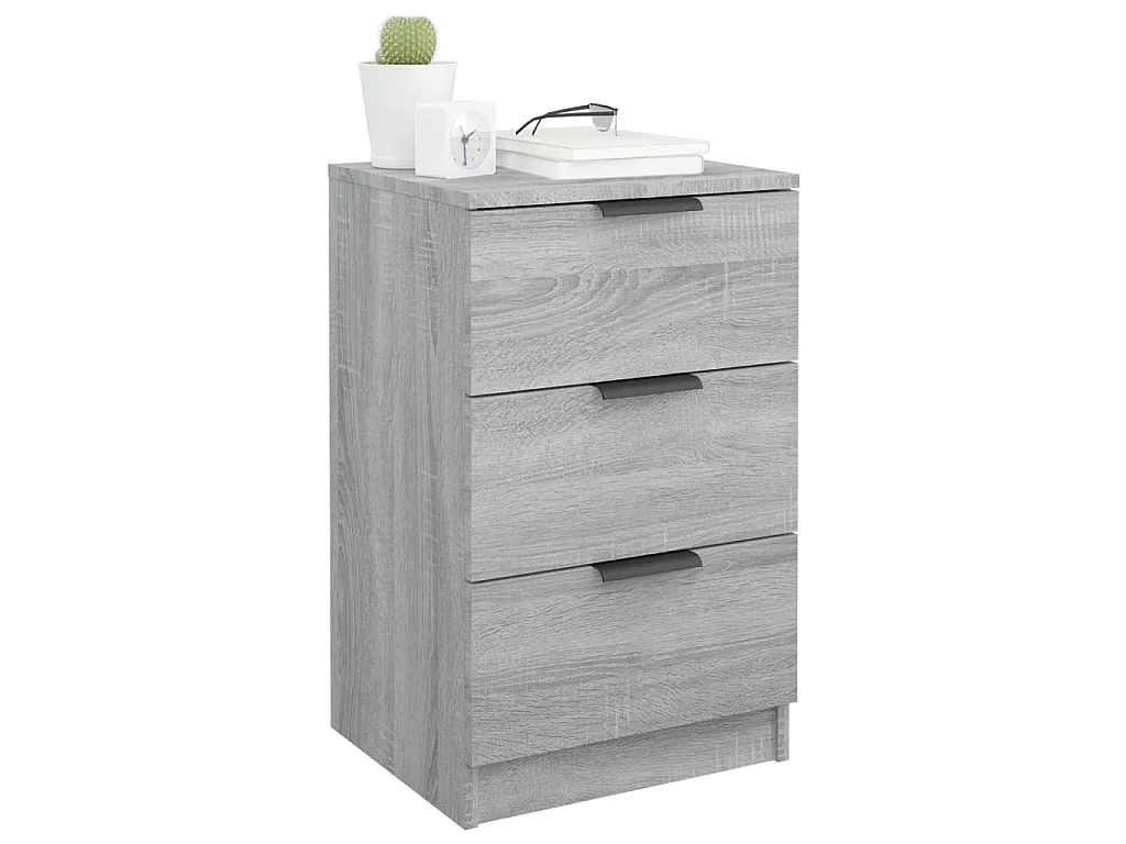Mesa de cabeceira 40x35x47 cm sonoma cinzento