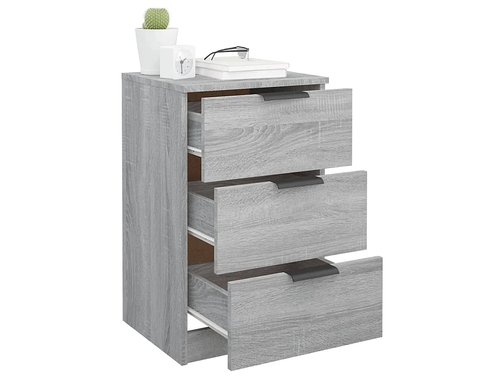 Mesa de cabeceira 40x35x47 cm sonoma cinzento