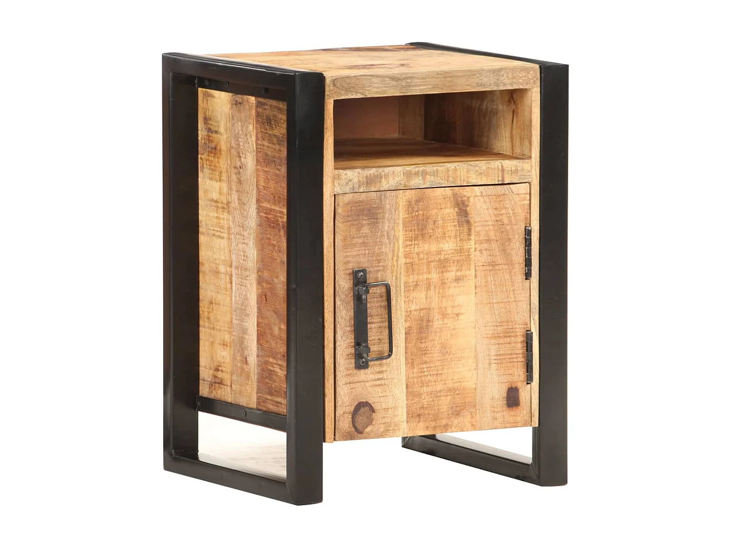 Mesa de cabeceira 40x35x55 cm madeira de mangueira maciça