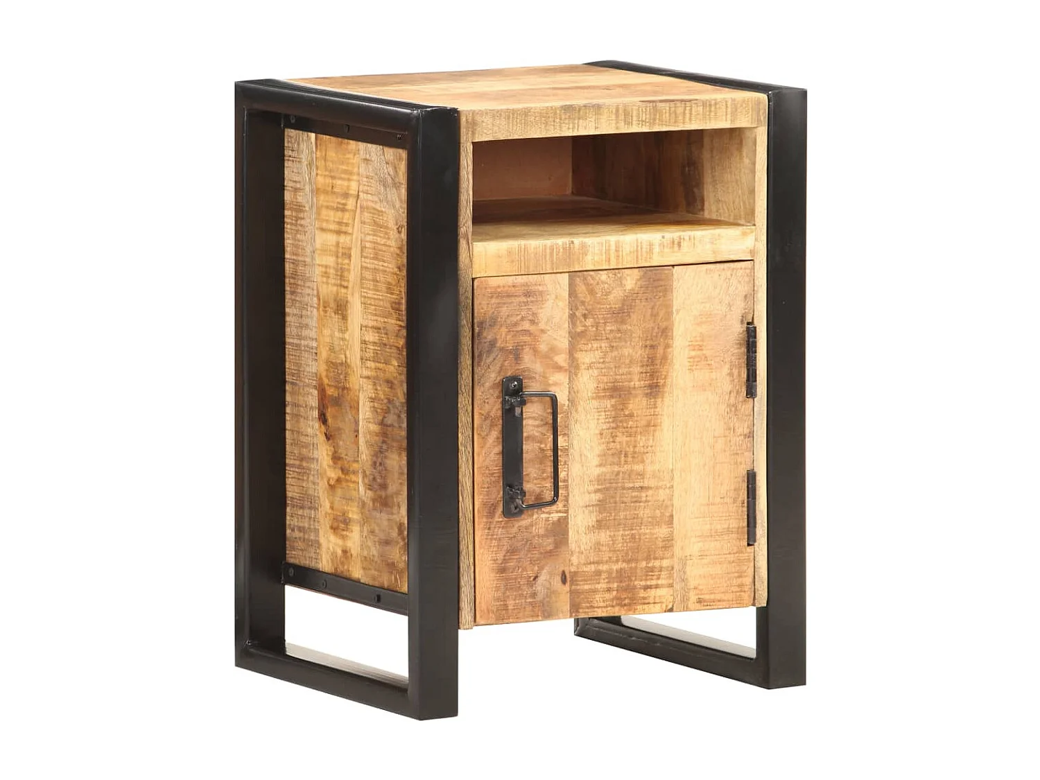 Mesa de cabeceira 40x35x55 cm madeira de mangueira maciça