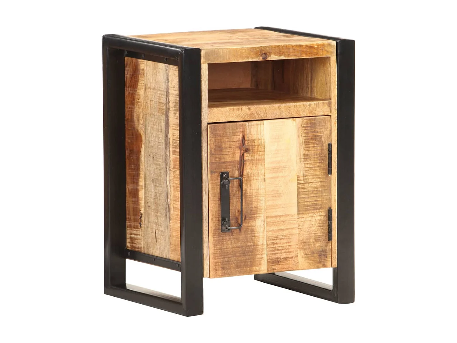 Mesa de cabeceira 40x35x55 cm madeira de mangueira maciça