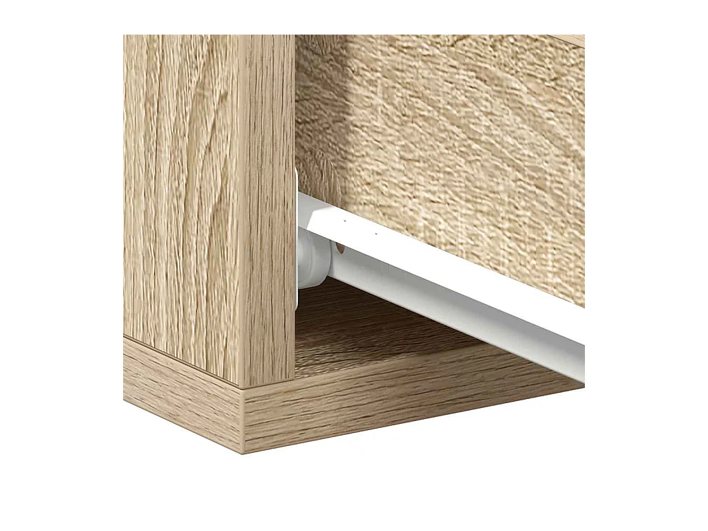 Table de chevet flottante Chêne sonoma Bois d'ingénierie