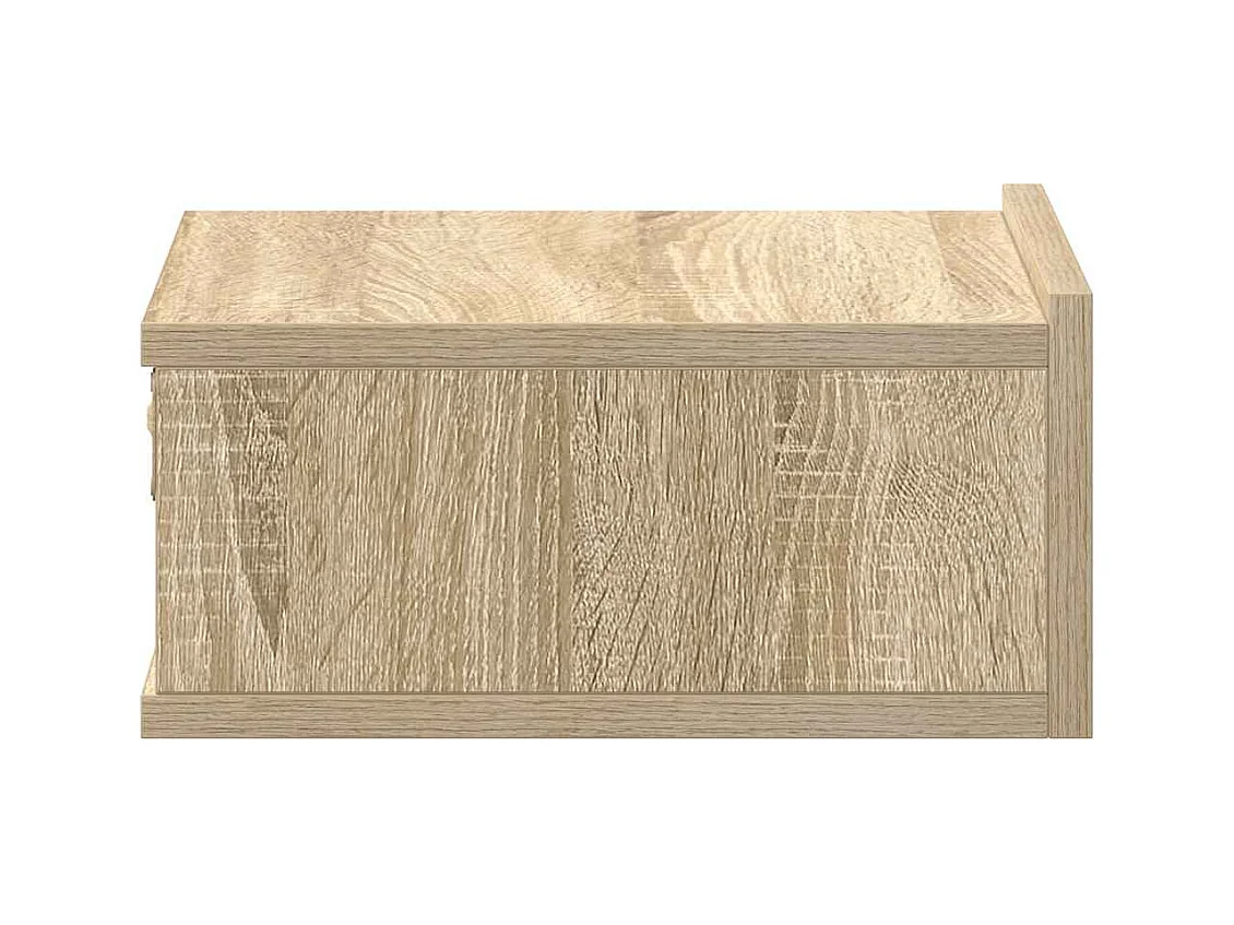 Table de chevet flottante Chêne sonoma Bois d'ingénierie