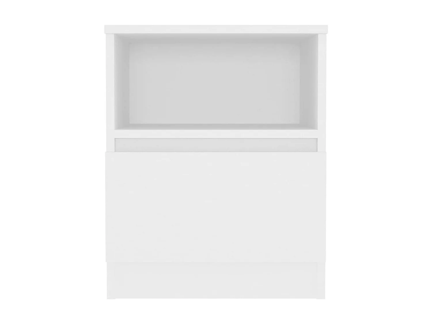 Mesitas de noche 2 uds madera contrachapada blanco 40x40x50 cm